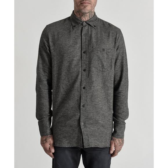 ONE TEASPOON Black Classic Ace Shirt Button Front Denim Shirt NWT Size Small - Picture 1 of 9